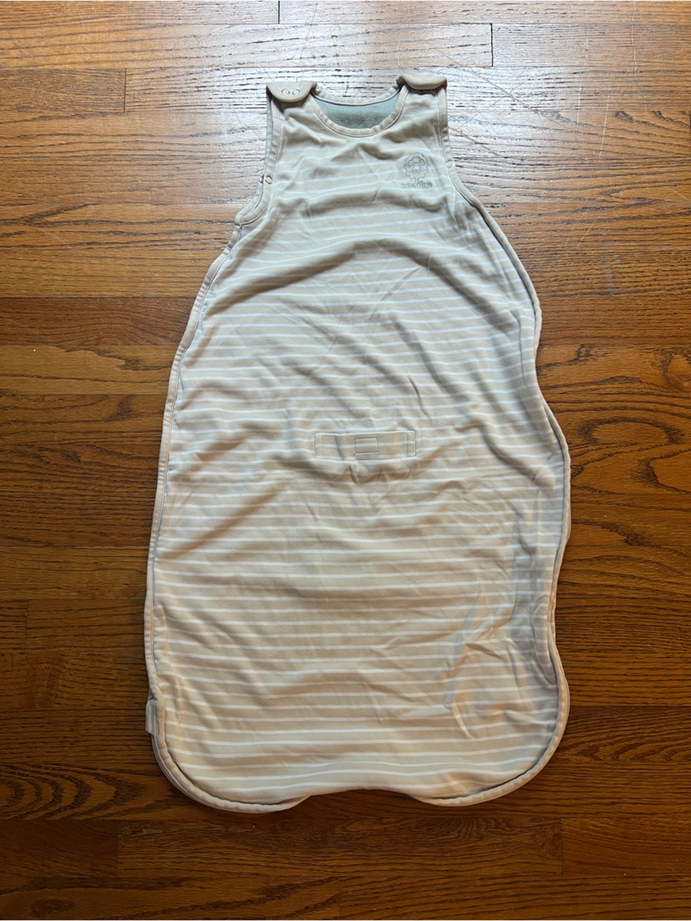 Woolino beige stripe sleep sack